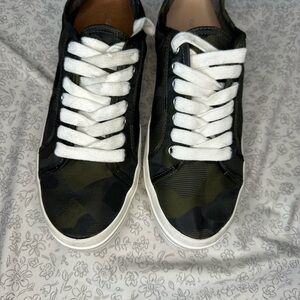 Gianni Bini Camouflage Sneakers with White Laces
